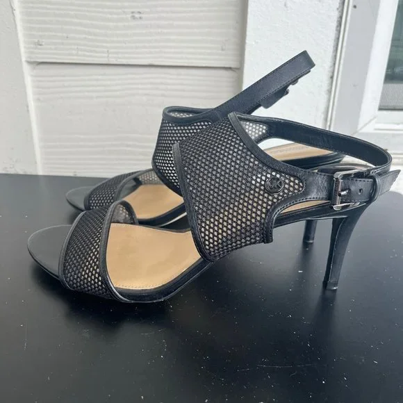 Michael Kors Women's Leilah Mesh Ankle Strap Heels Size 10 - Picture 7 of 13